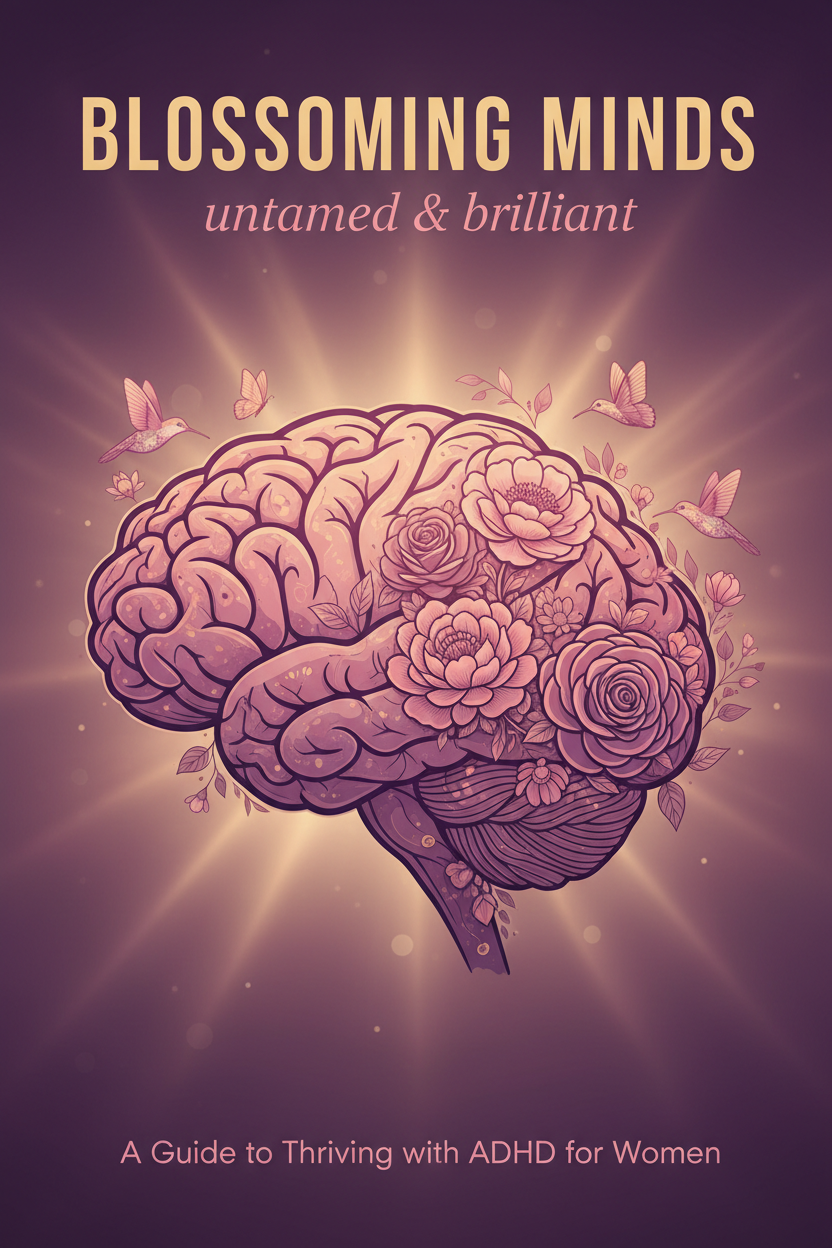 Thriving with ADHD ebook cover - women's mental health and self-help book